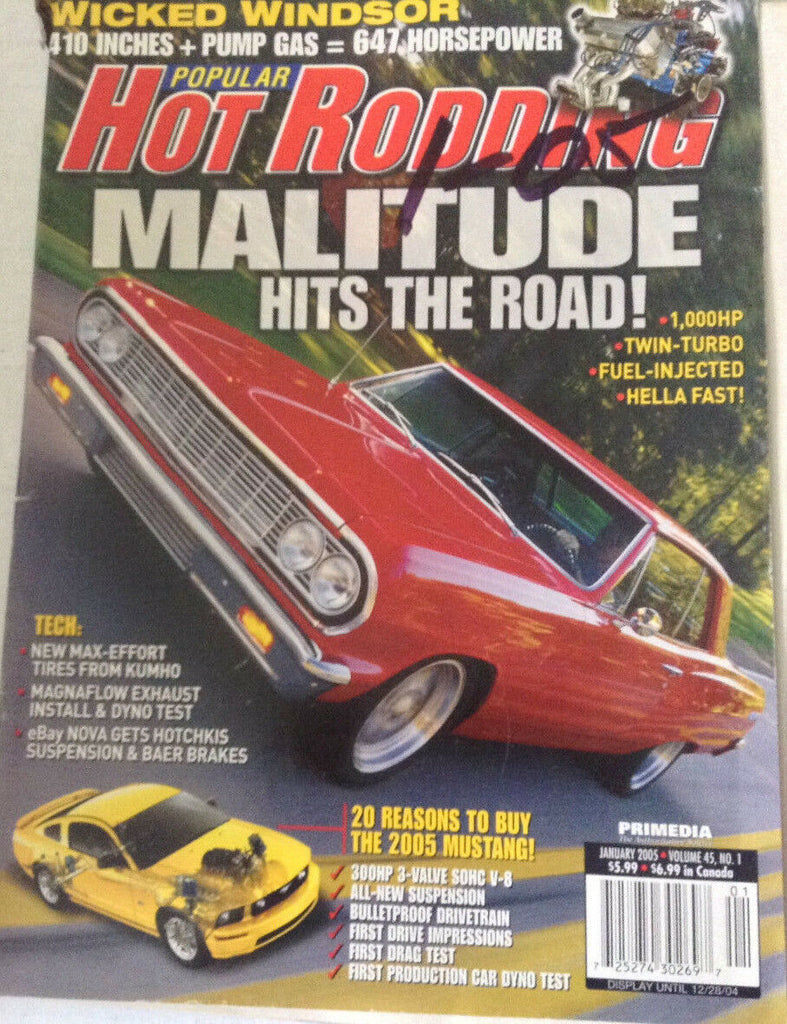 Popular Hot Rodding Magazine Malitude Twin Turbo January 2005 080717nonrh