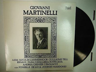 33 RPM Vinyl Giovanni Martinelli Verdi: Aida Pearl GEMM289 011915KME