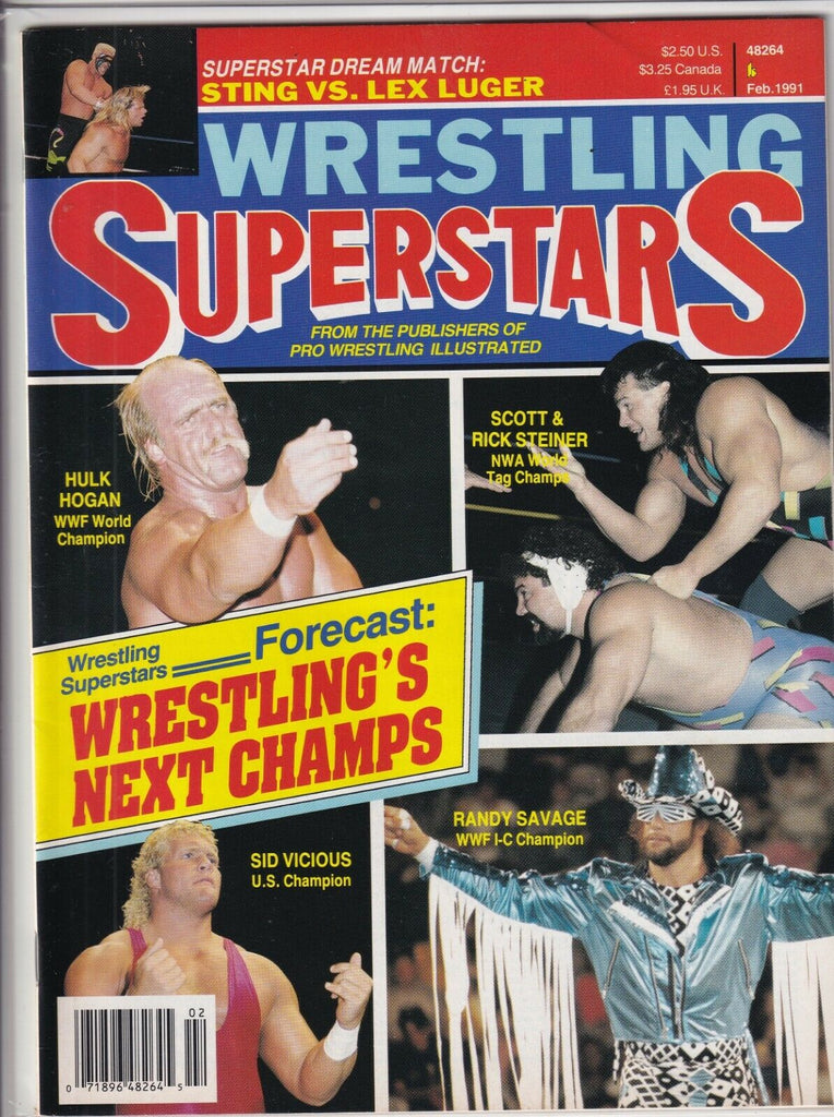 Wrestling Superstars Hulk Hogan Scott & Rick Steiner February 1991 090919nonr