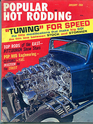 Popular Hot Rodding Magazine January 1964 "Tuning" for Speed VGEX 122215jhe