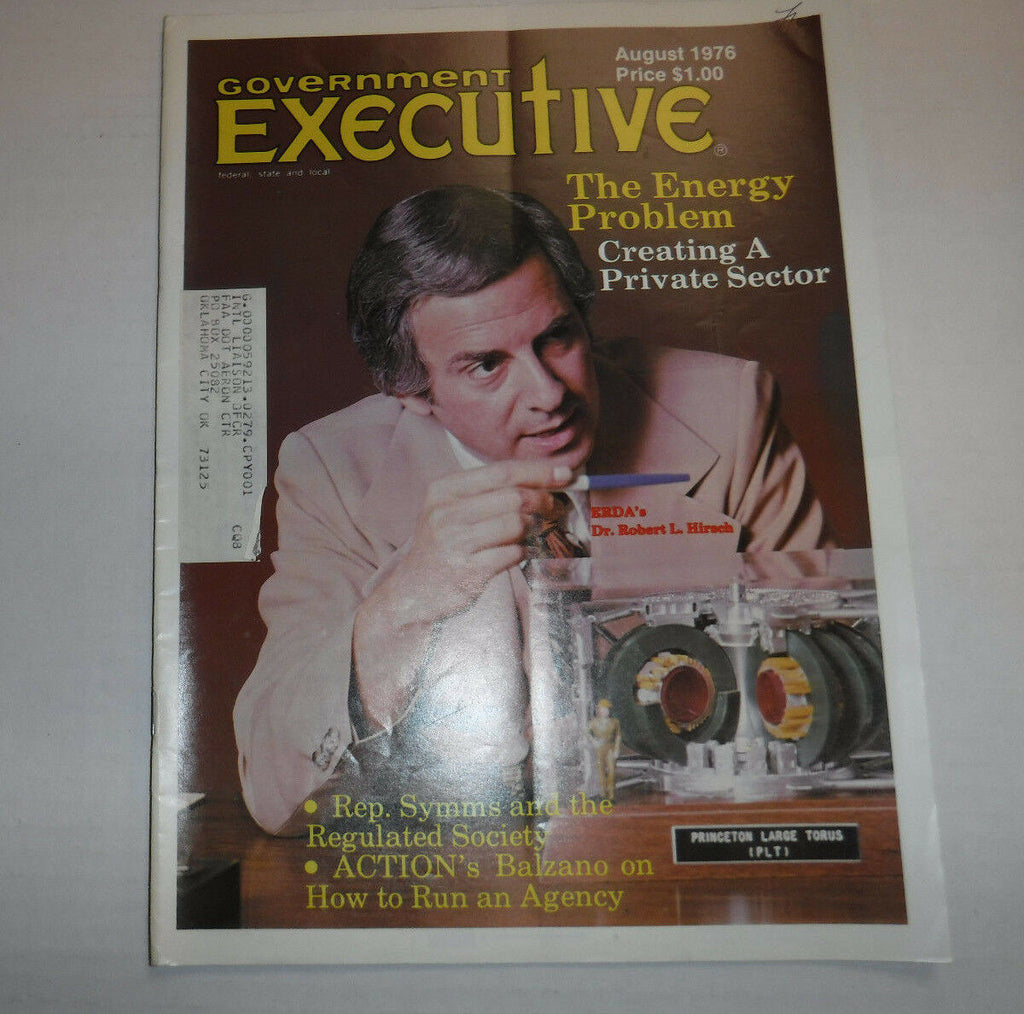 Government Executive Magazine The Energy Problem August 1976 FAL FAA 102016R