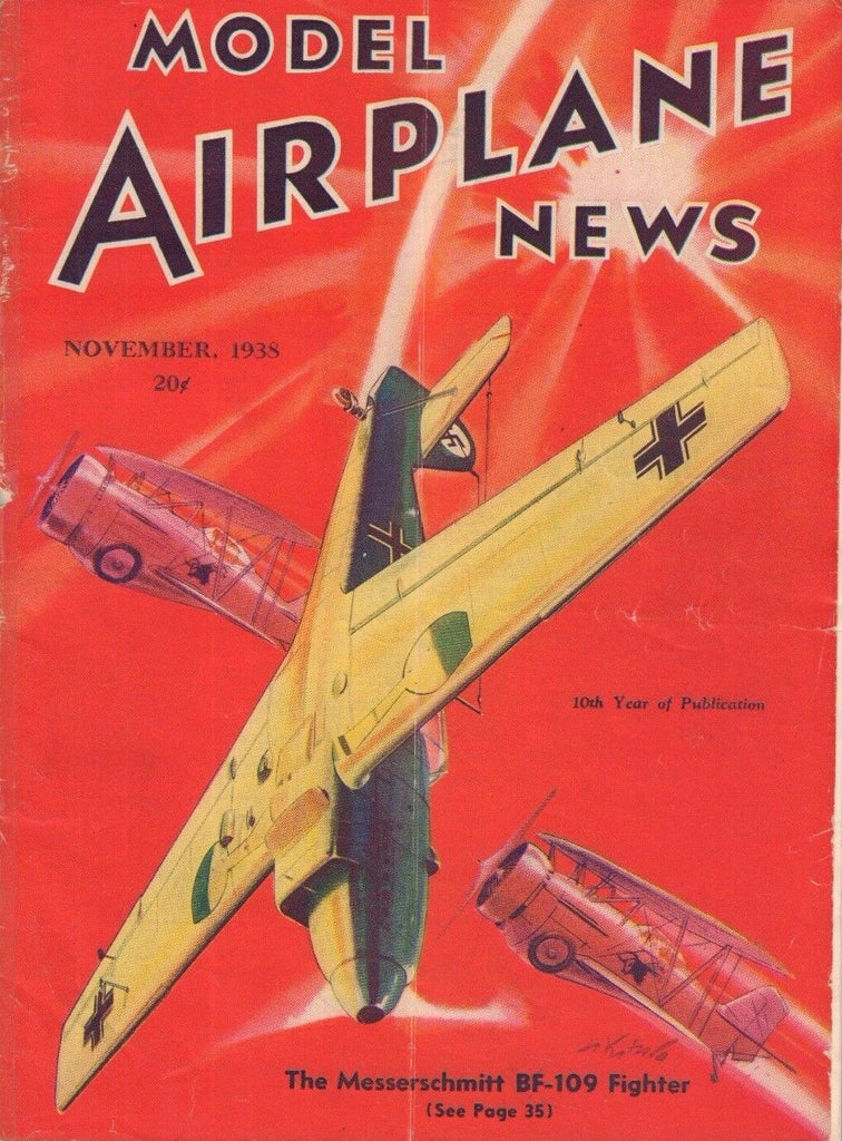 Model Airplane News November 1938 The Messerschmitt BF-109 Fighter 062217nonDBE