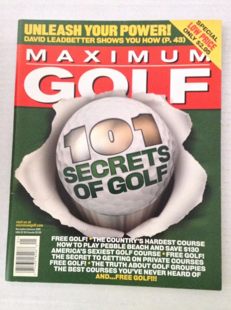 Maximum Golf Magazine 101 Secrets Of Golf December/January 2001 020717RH