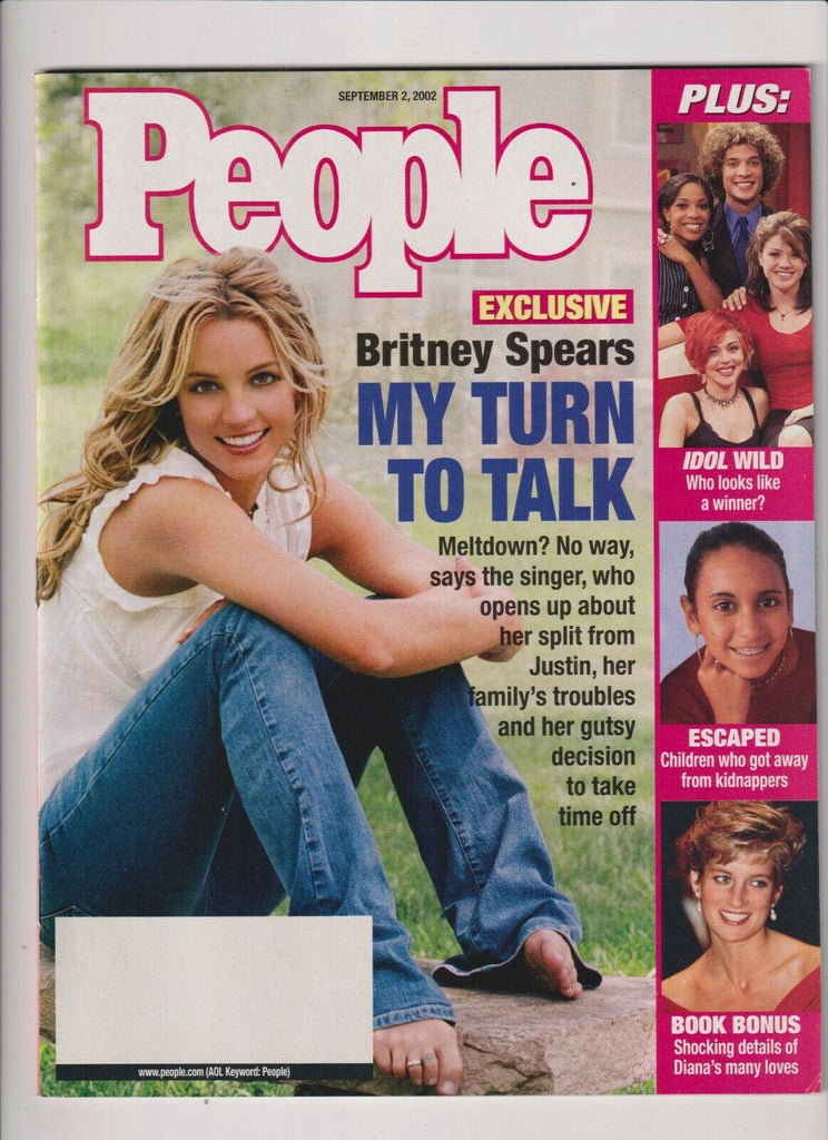 People Mag Britney Spears Princess Diana September 2, 2002 102319nonr