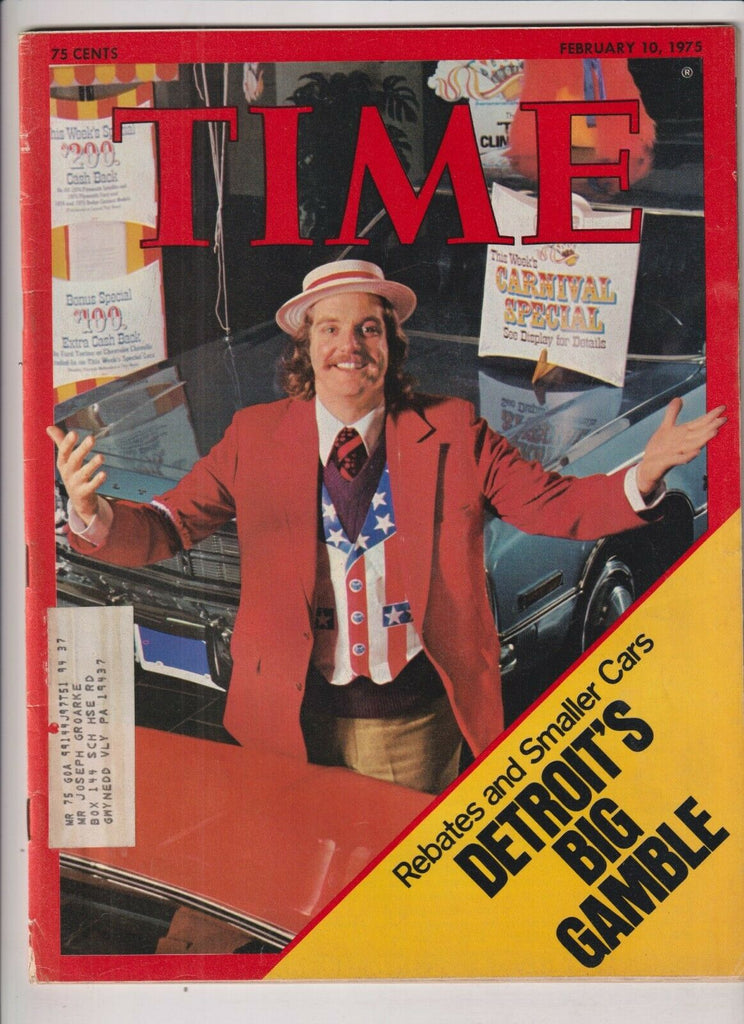 Time Mag Detroit's Gamble Rebates And Smaller Cars February 10, 1975 112619nonr
