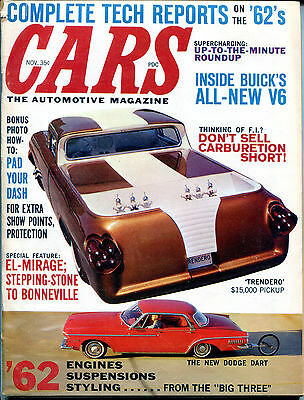 Cars Magazine November 1961 Inside Buick's All-New V6 EX NO ML 121815jhe
