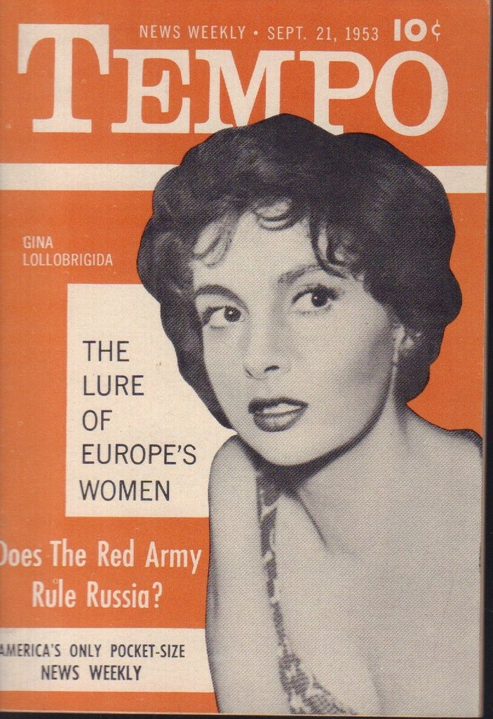 Tempo Digest September 21 1953 Gina Lollobrigida Cheesecake Pin Up 091218AME2