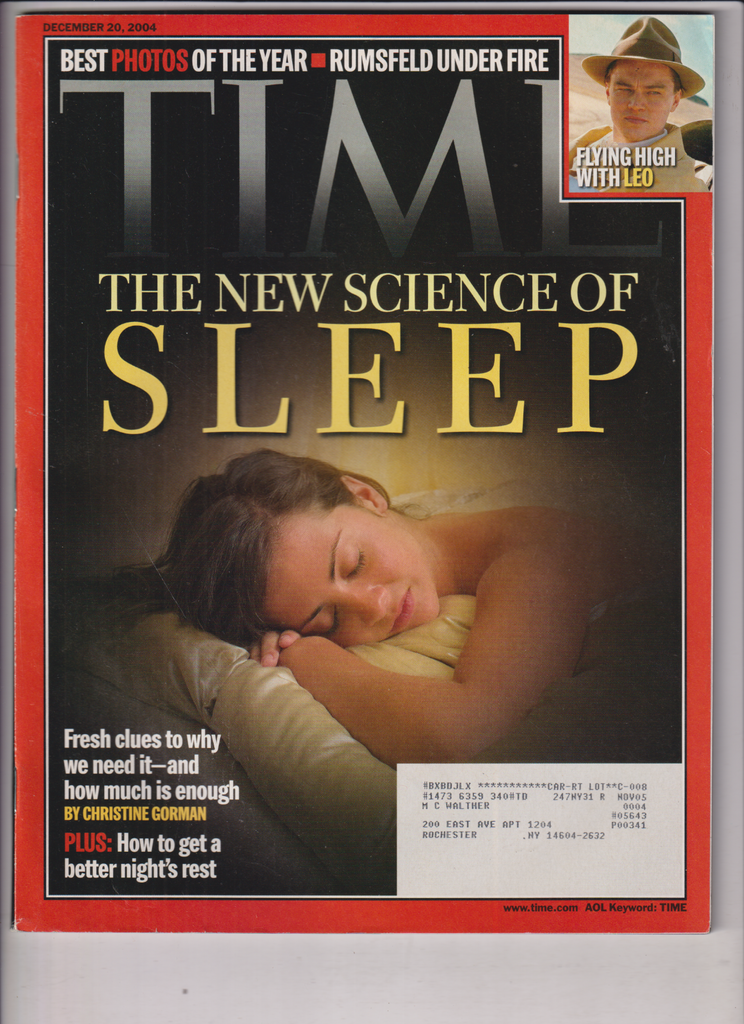 Time Magazine New Science Of Sleep December 20, 2004 011820nonr
