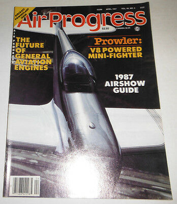 Air Progress Magazine Prowler V8 Powered Mini-Fighter April 1987 080514R