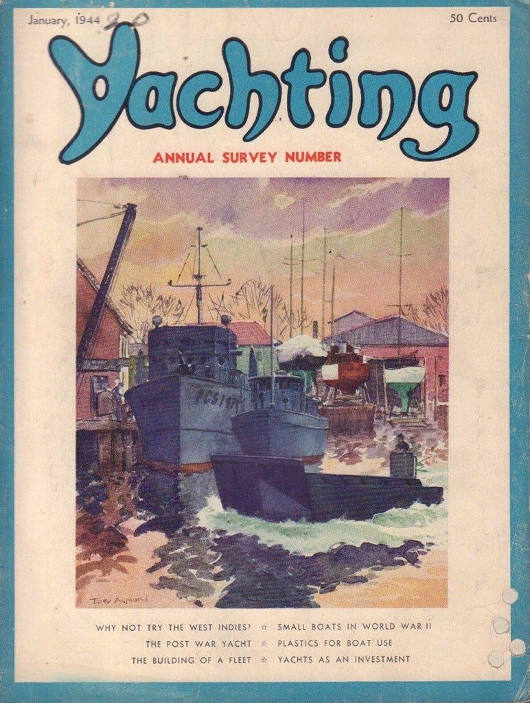 Yachting January 1944 Plastics for Boat Use 032317nonDBE