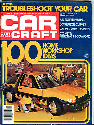 Car Craft Magazine January 1976 Home Workshop Ideas EX 072016jhe