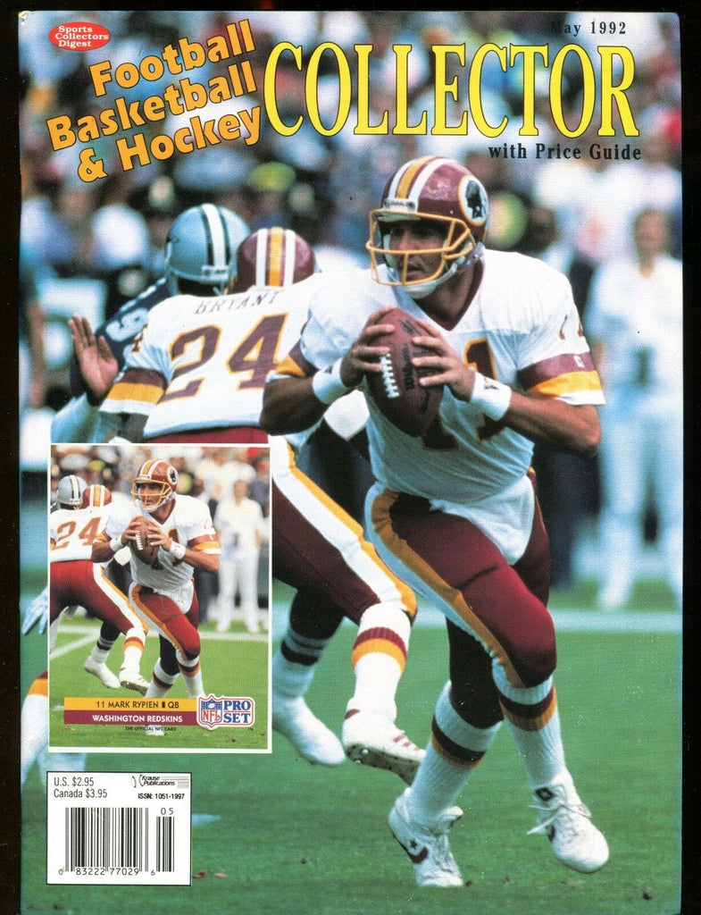 Sports Collectors Digest Collector May 1992 Mark Rypien EX No ML 012717jhe