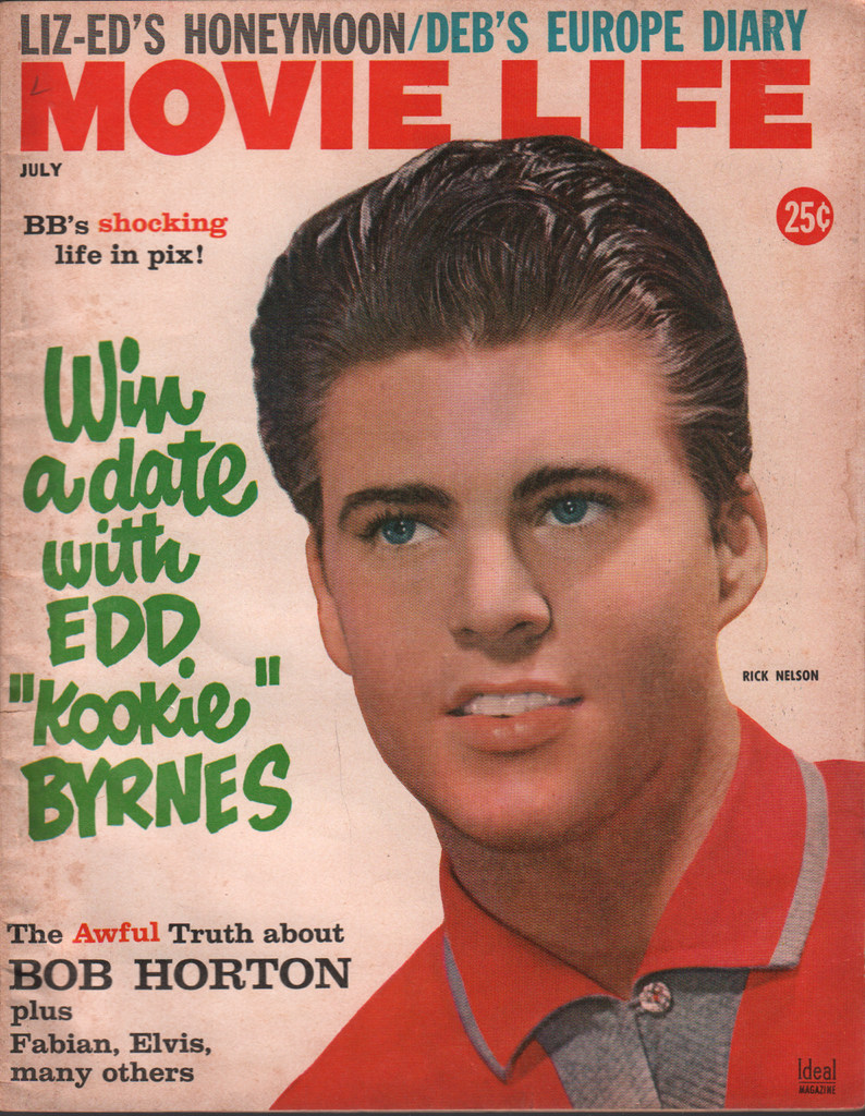 Movie Life July 1959 Rick Nelson Bob Horton Elvis Presley 070820AME