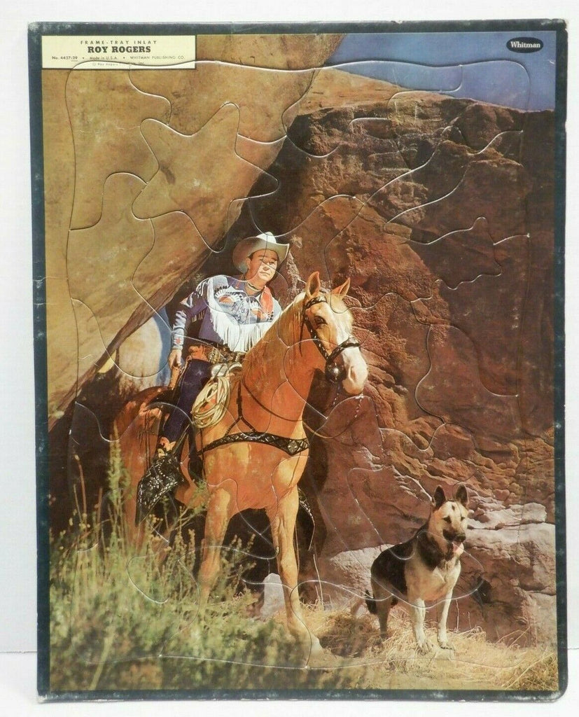 Roy Rogers Lot of 3 Vintage Whitman 15x11 Frame-Tray Inlay Puzzles 122019DBT2