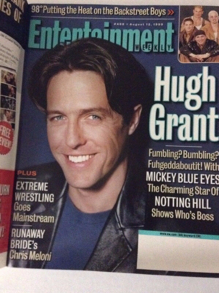 Entertainment Weekly Magazine Hugh Grant August 13, 1999 031917NONRH