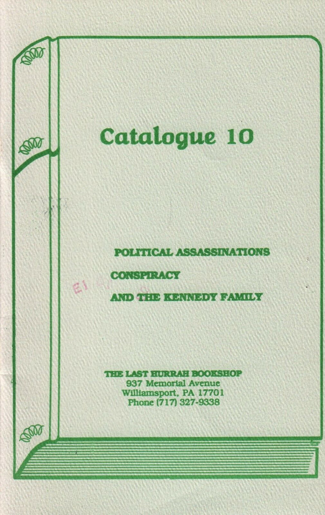 Political Assassinations Conspiracy The Kennedys 1989 Catalog #10 011320AME