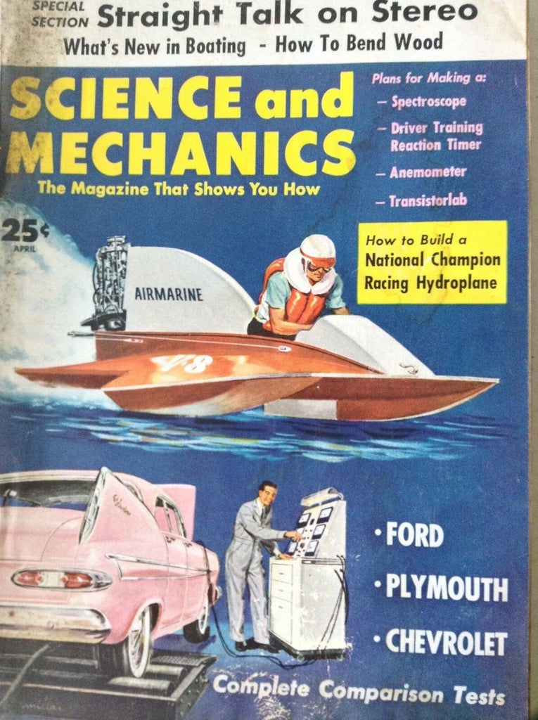 Science And Mechanics Magazine Ford Plymouth Chevrolet April 1959 082917nonrh