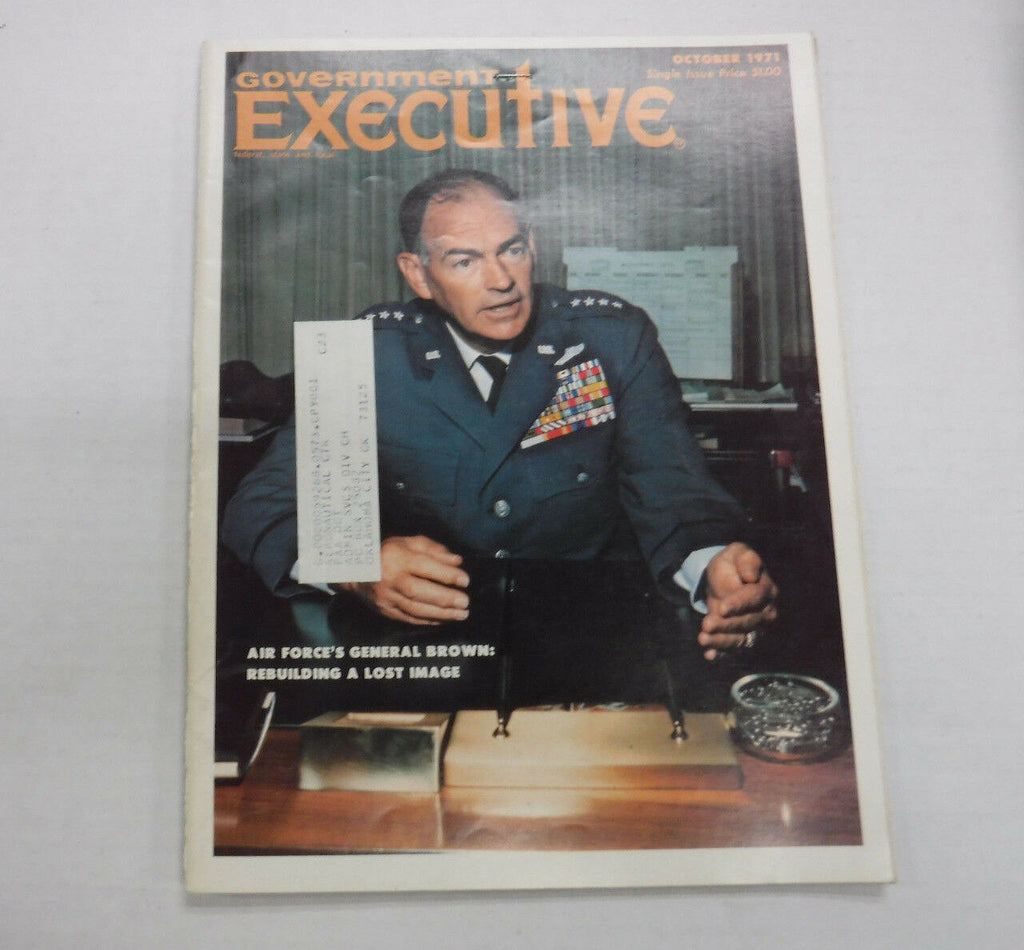 Government Executive Magazine Air Force's General Brown Octoebr 1971 FAA 110816R