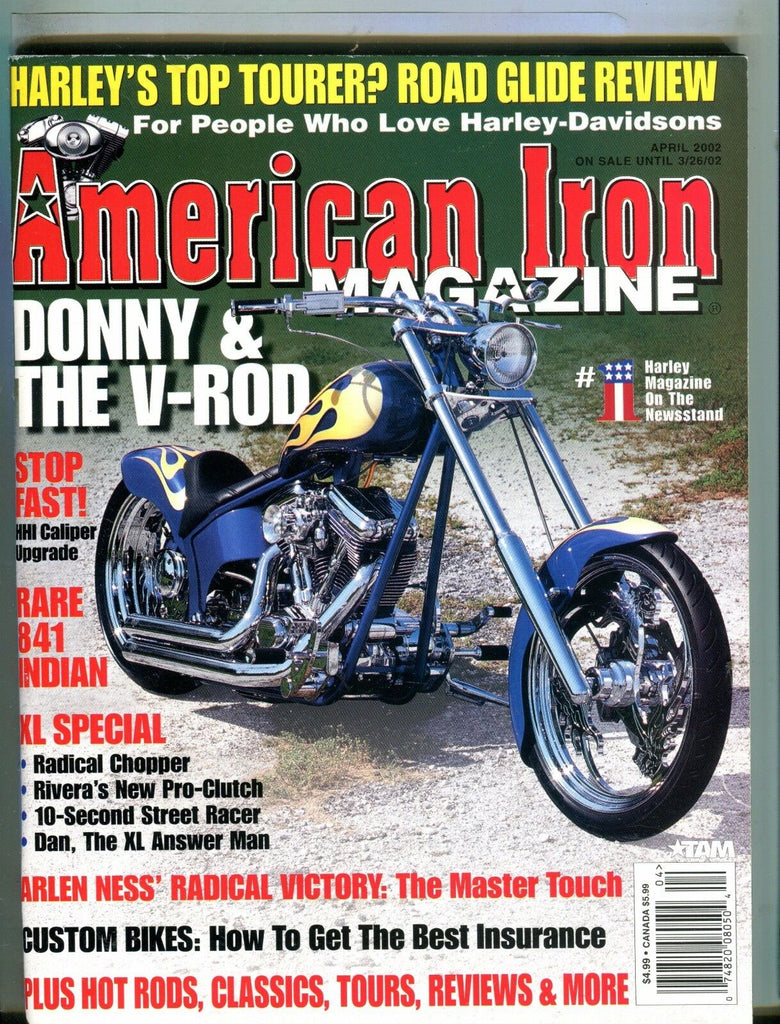 American Iron Magazine April 2002 Harley Davidson EX No ML 042917nonjhe