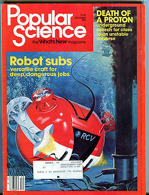 Popular Science Magazine December 1981 Robot Subs EX 032416jhe