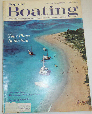 Popular Boating Magazine Your Place In The Sun November 1963 123114R2