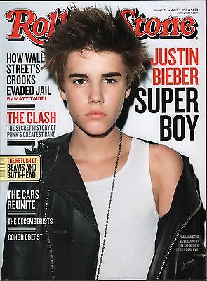 Rolling Stone March 3 2011 Justin Bieber, The Clash EX 121815DBE2