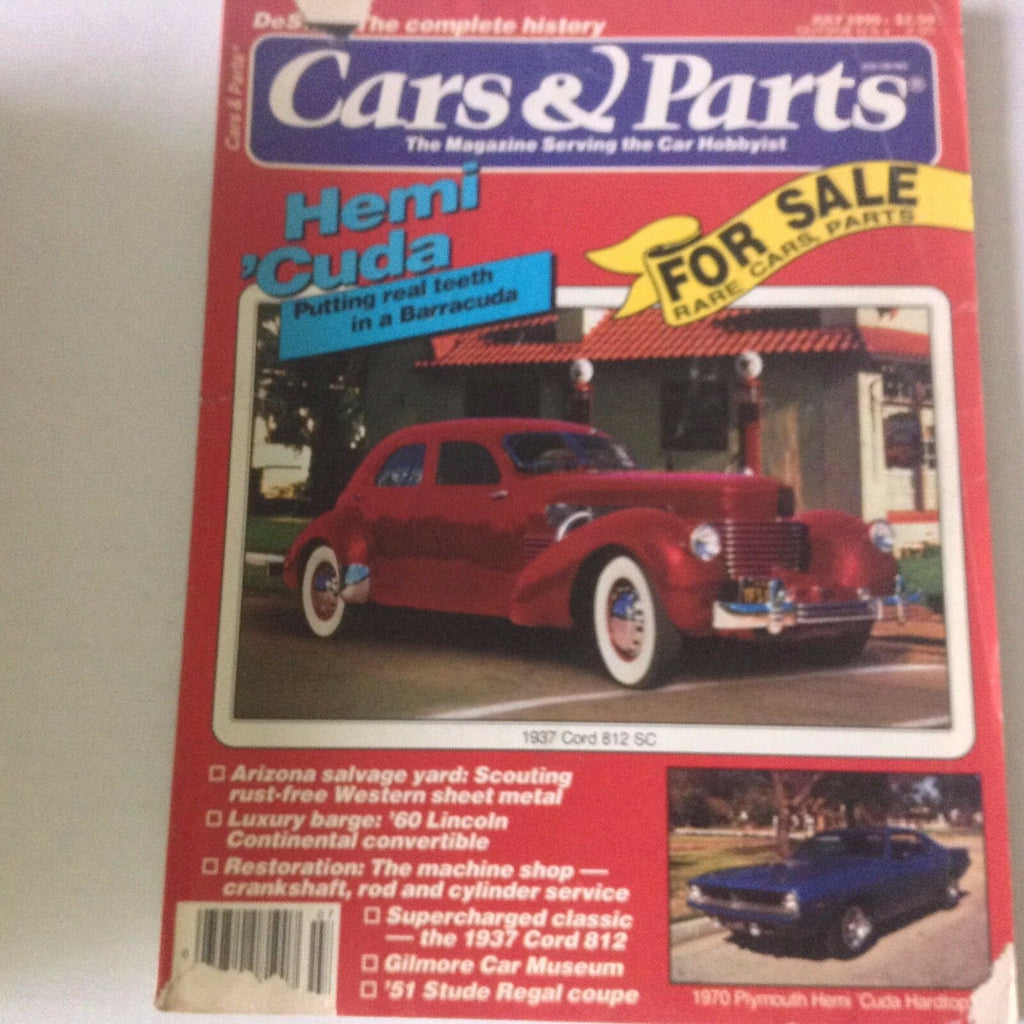 Cars & Parts Magazine Hemi 'Cuda 1937 Cord 812 SC July 1990 052917nonrh
