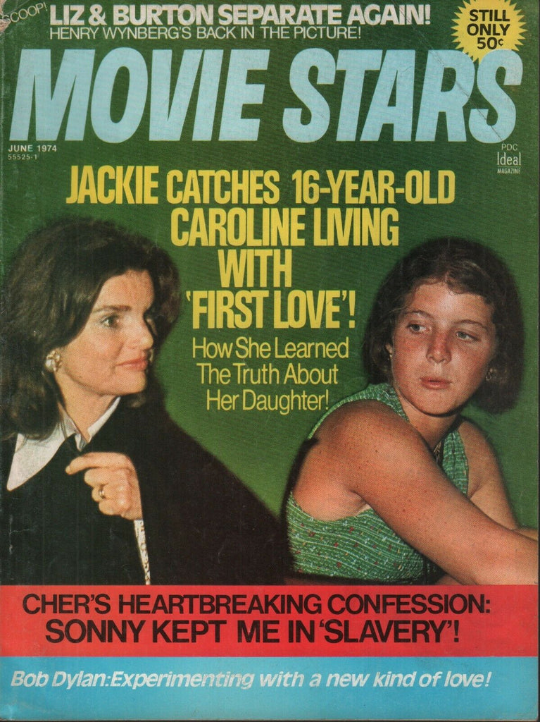 Movie Stars June 1974 Jackie Kennedy Caroline Sonny & Cher 062019AME