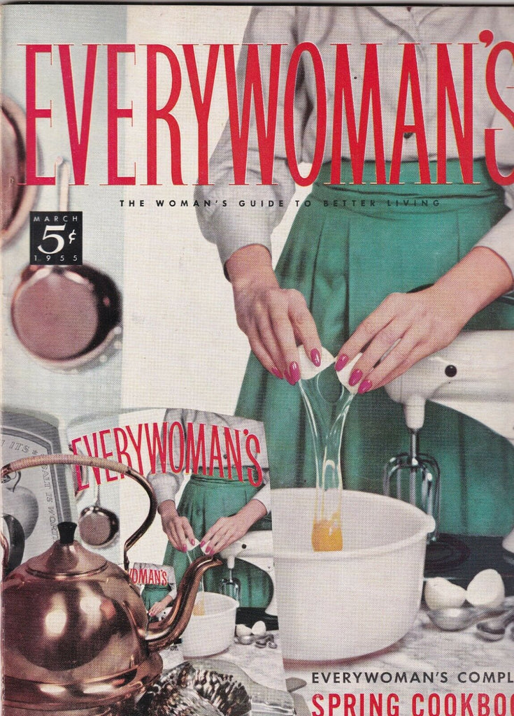 Everywoman's Mag Spring Cookbook March 1955 100719nonr