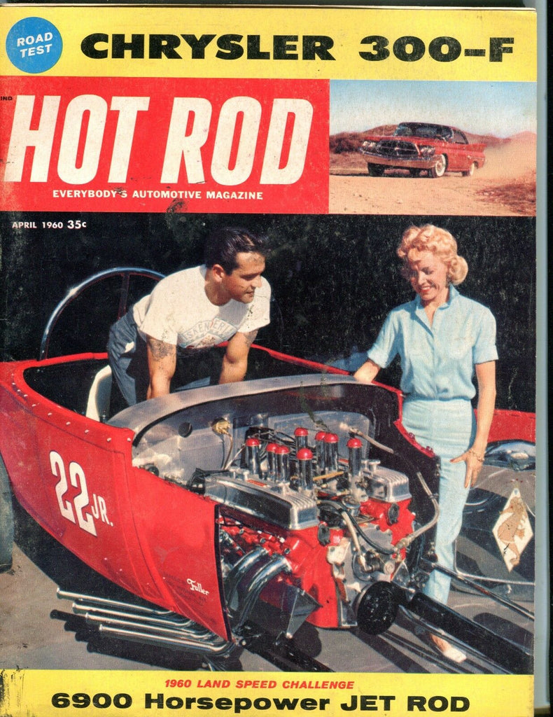 Hot Rod Magazine April 1960 Chrysler 300-F GD No ML 050917nonjhe