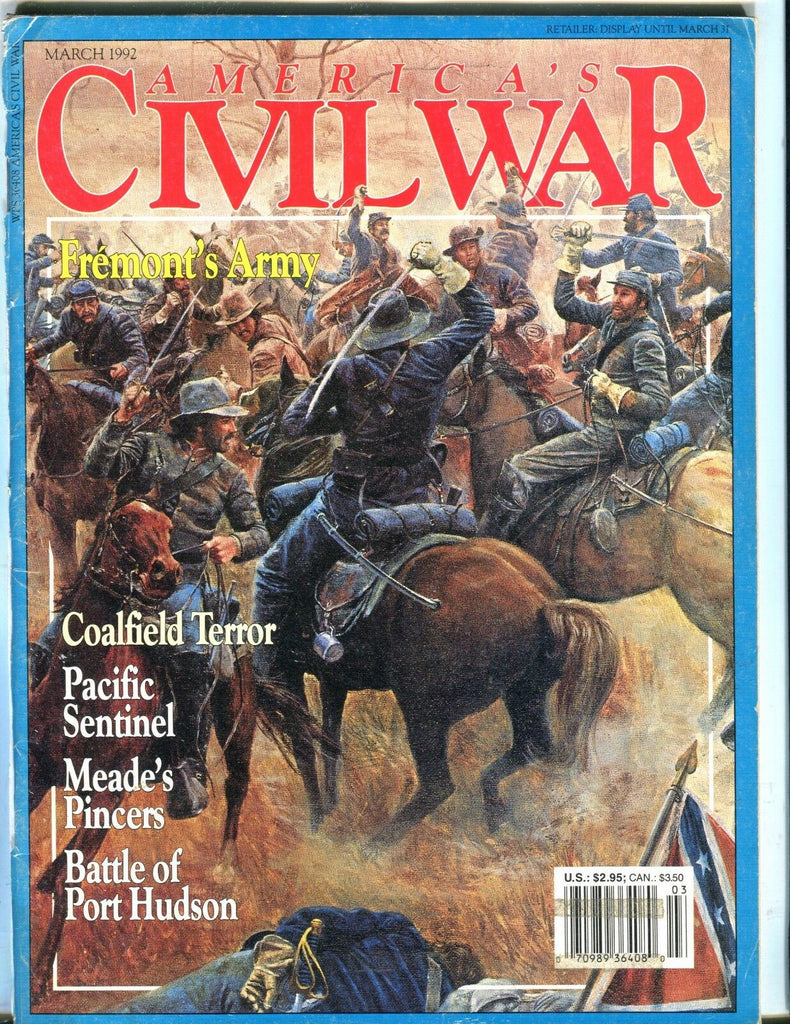 America's Civil War Magazine March 1992 Fremont's Army VG No ML 051017nonjhe
