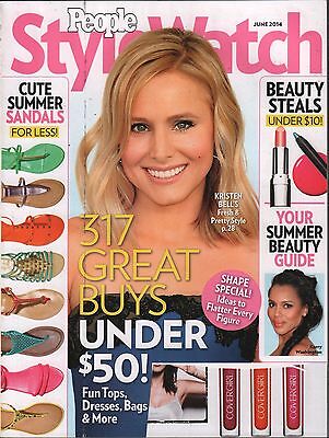 People StyleWatch June 2014 Kristen Bell, Great buys under $50 VG 010616DBE2