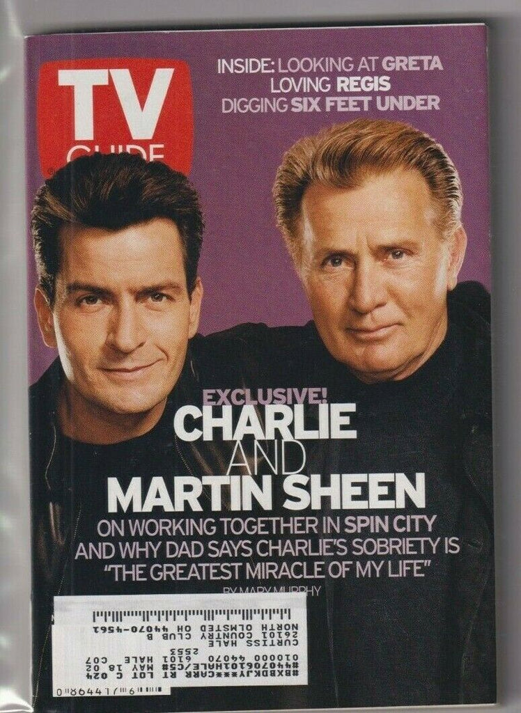 CLEV Metro Ed. Tv Guide Charlie Sheen & Martin March 2-8, 2002 111619nonr2