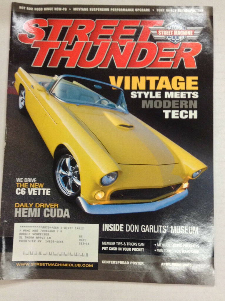 Street Thunder Magazine C6 Corvette Hemi Cuda April/May 2005 050317nonr