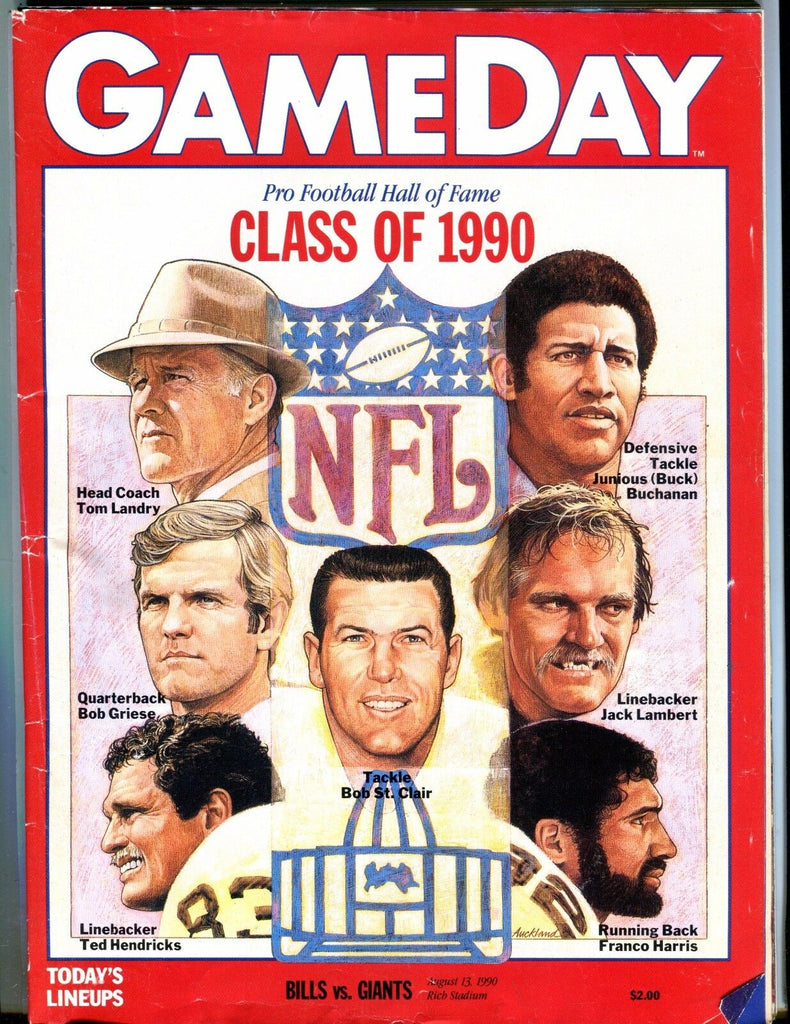 GameDay Magazine Bills vs. Giants 1990 Tom Landry VG 053117nonjhe