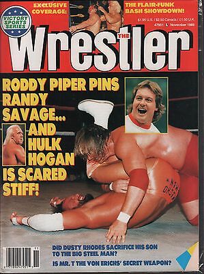 The Wrestler November 1989 Roddy Piper, Randy Savage VG 020116DBE