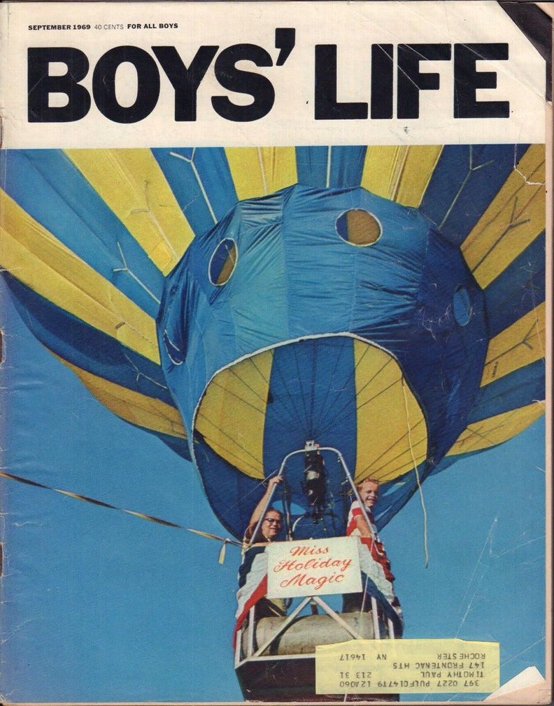 Boy's Life September 1969 Air Balloon w/ML 011617DBE