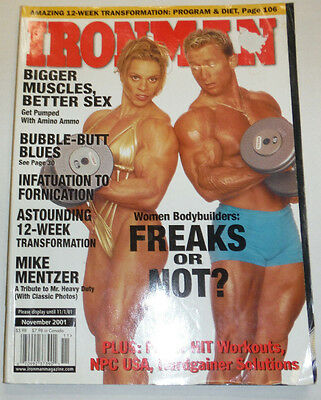 Ironman Magazine Women Bodybuilders Bigger Muscles November 2001 112114R1