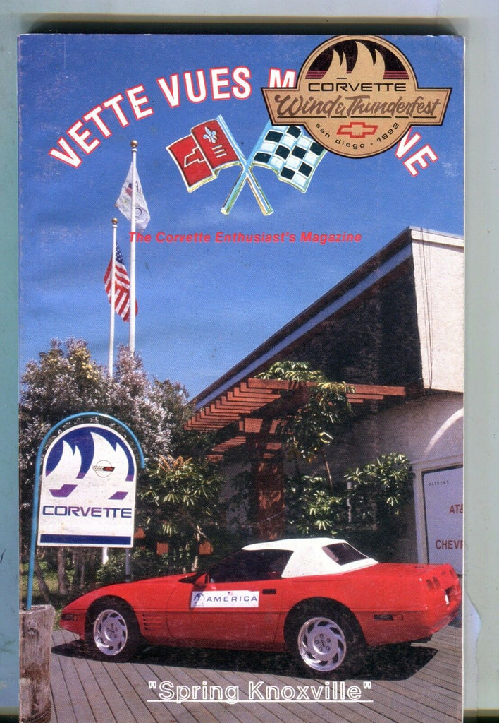 Vette Vues Magazine August 1992 Spring Knoxville EX No ML 053117nonjhe
