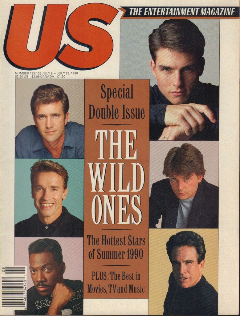 US Magazine July 1990 Tom Cruise Mel Gibson Arnold Schwarzenegger 90518AME
