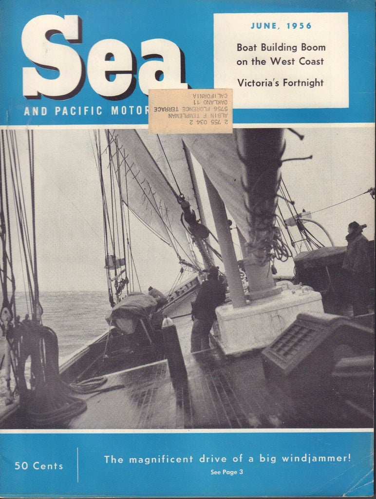 Sea and Pacific Motor Boat June 1956 Victoria's night w/ML 032417nonDBE