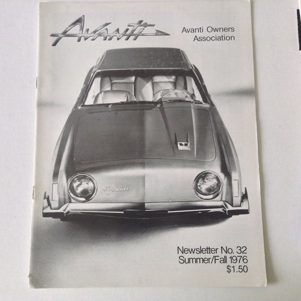 Avanti Magazine AOA Eastern Connecticut Summer/Fall 1976 No.32 052217nonrh