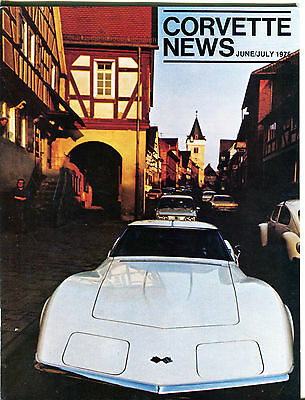 Corvette News June/July 1975 Darmstadt EX 041216jhe