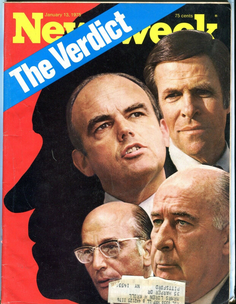 Newsweek Magazine January 13 1975 The Verdict VG w/ML 111816jhe