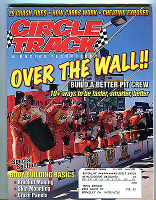 Circle Track & Racing Technology Magazine August 2000 Over The Wall VG 052016jhe