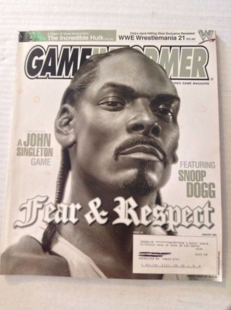 Gameinformer Magazine Snoop Dogg John Singleton January 2005 022617NONRH