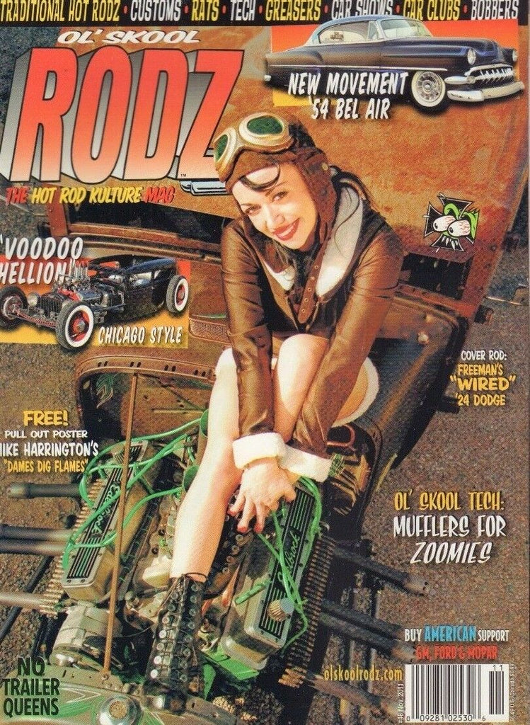 Ol' Skool Rodz Magazine Freeman's Wired 1924 Dodge November 2011 011818nonr