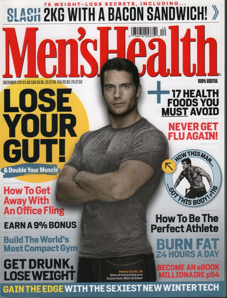 Men's Health UK December 2011 Henry Cavill Michael Bisping 111918DBE