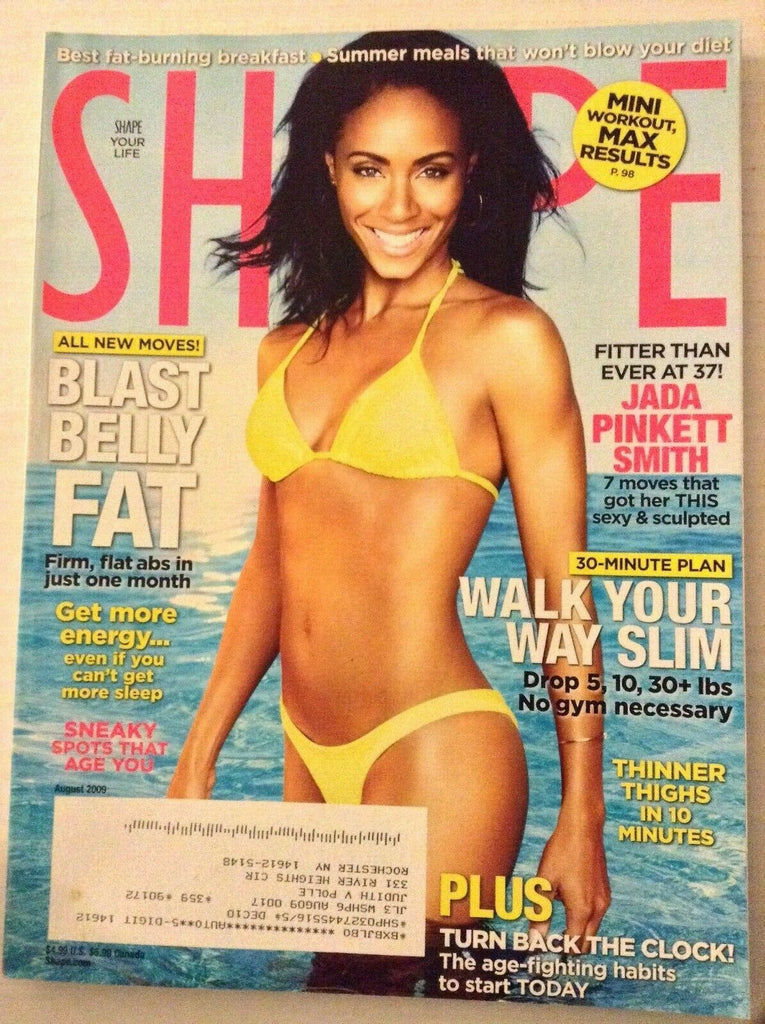 Shape Magazine Jada Pinkett Smith Blast Belly Fat August 2009 031819nonrh