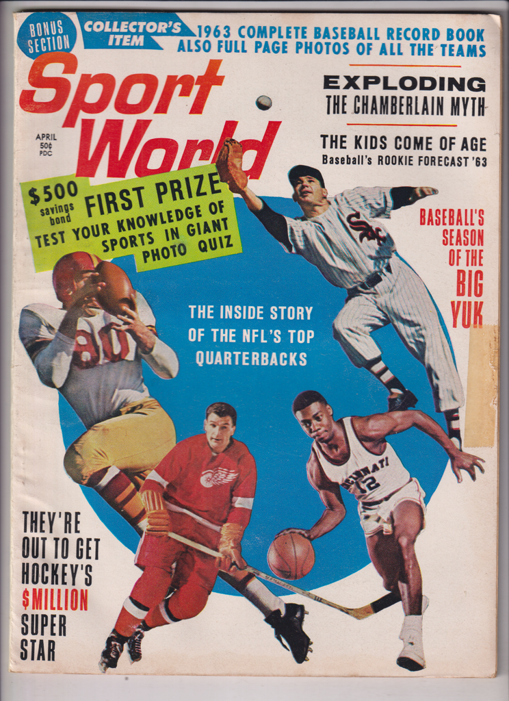 Sport World Mag Wilt Chamberlain The Big Yuk April 1963 122719nonr